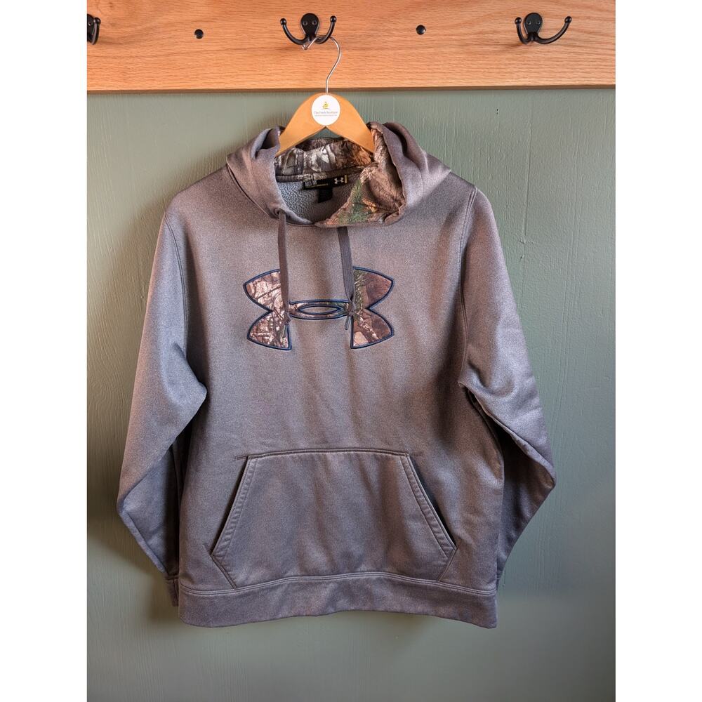 M Under Armour Camo & Grey Hoodie Mens